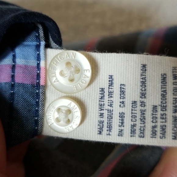 American Eagle Prep Fit Button Up Shirt - Picture 6 of 7